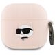 Karl Lagerfeld KLA4RUNCHP AirPods 4       cover różowy/pink Silicone Choupette Head 3D