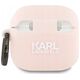 Karl Lagerfeld KLA4RUNCHP AirPods 4       cover różowy/pink Silicone Choupette Head 3D