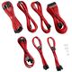 CableMod CableMod C-Series PRO ModMesh 12VHPWR Cable Kit for Corsair RM, RMi, RMx (Black Label) - red