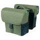 Sakwy BASIL GO DOUBLE BAG, MIK z adapterem do mocowania, 32L, Dark Green (NEW 2025)