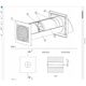 Wall-mounted recuperator E-EXTRA EER150S, DN150, with wall switch