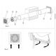 Wall-mounted recuperator E-EXTRA EER150S, DN150, with wall switch