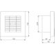 Household fan EXTRA X120, DN120