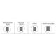 Towel dryer INVENA, 1200 x 540 mm, steel, white