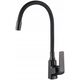 Sink mixer LIGARIA INVENA TREND, with flexible spout, black.