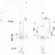 Sink mixer LIGARIA INVENA TREND, with flexible spout, black.