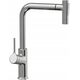 Sink mixer INVENA FARSALA, with pull-out spout, chrome color.