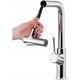 Sink mixer INVENA FARSALA, with pull-out spout, chrome color.