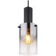 Pendant lamp GLOBO FLORENTINA, 1xE27,40W,230V, metal, black color, o12.5x150cm