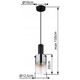 Pendant lamp GLOBO FLORENTINA, 1xE27,40W,230V, metal, black color, o12.5x150cm