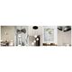 Hanging lamp GLOBO FLORENTINA, 4xE27, 40W, 230V, metal, black, 12.5x102x150cm