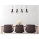 Hanging lamp GLOBO FLORENTINA, 4xE27, 40W, 230V, metal, black, 12.5x102x150cm