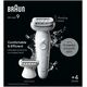 Braun Silk-épil 9 9-041, Silver, 40 tweezers, MicroGrip, Battery, 100 - 240 V, 50/60 Hz