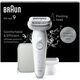 Braun Silk-épil 9 9-041, Silver, 40 tweezers, MicroGrip, Battery, 100 - 240 V, 50/60 Hz