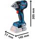 Bosch GDS 18V-330 HC PROFESSIONAL, Impact wrench, Black, Blue, Red, 1/2", 2800 RPM, 560 N·m, 1200 RPM - SOLO
