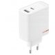OnePlus SUPERVOOC 80W GaN Dual USB-A + USB-C kelioninis įkroviklis + USB-C/USB-C kabelis baltas