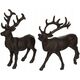 DECOR DEER CAST IRON MIX16.9X13X23.4CM