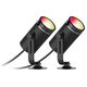 Deltaco Sodo šviestuvas DELTACO SMART HOME 2 žibintai, 8W vienam žibintui, RGB + 2700K / SH-GLK01 13411832 7333048051387
