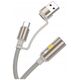 HOCO kabel USB A / Typ C do zapalniczka samochodowa UA38B 0,3 m złoty