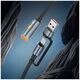 HOCO kabel USB A / Typ C do zapalniczka samochodowa UA38B 0,3 m czarny