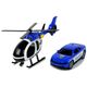 LeanToys Zestaw Policja Laweta Ciężarówka Autko Helikopter Dźwięk Światła