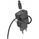 HOCO ładowarka sieciowa USB A + Typ C + kabel Typ C do Lightning PD QC3.0 3A 20W N61 czarna