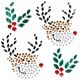Craft with Fun OZDOBA DEK DRUCIK JABLKA BROK 9SZT CF MIX 12/144