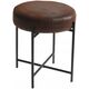 Home Styling Collection Taboret okrągły z metalowym stelażem, Ø 36 cm