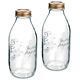 Saftflaske Quattro Stagioni 1 ltr Ø9,4x22,6 cm med Låg, 12 stk/krt 14002604 8004360898064