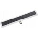 Hydroland HYDROLAND ODWODNIENIE LINIOWE SLEEK 600 CZARNE SZKŁO // OD.H.SLEEK-600-CZARNE