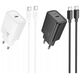 HOCO ładowarka sieciowa Typ C + kabel Typ C do Lightning PD QC 20W N60 czarna