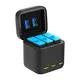 TELESIN triple-channel box charger +2 batteries for GoPro Hero 12 / 11 / 10 / 9