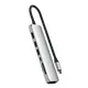 Satechi 7-in-1 HUB USB-C Slim Multiport Adapter with Ethernet USB-C / 2xUSB-A, USB-C PD, HDMI 4K, card reader, Ethernet silver