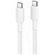 Kabel USB Alogic Alogic USB 2.0 Anschlusskabel Typ C -C 5A M/M        1m, wei