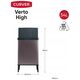 CURVER VERTO GARBAGE BIN 54L HIGH/PEARL PINK