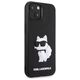 Karl Lagerfeld Etui Karl Lagerfeld KLHCP14S3DRKHNK Apple iPhone 14 czarny/black hardcase Rubber Choupette 3D