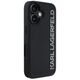 Etui Karl Lagerfeld HC 3D Rubber          Elongated Glitter do iPhone 16 czarny