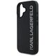 Etui Karl Lagerfeld HC 3D Rubber          Elongated Glitter do iPhone 16 czarny