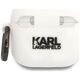 Etui Karl Lagerfeld 3D Silicone NFT do    AirPods 4 biały
