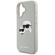 Etui Karl Lagerfeld HC 3D Rubber Double   Heads do iPhone 16 beżowy