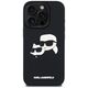 Etui Karl Lagerfeld HC 3D Rubber Double   Heads do iPhone 16 Pro Max czarny