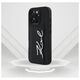 Etui Karl Lagerfeld HC Grained PU         Cardslot Metal Signature do iPhone 16 Pro czarny