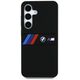Etui BMW Silicone Middle Tricolor         Stripes MagSafe do Samsung Galaxy S25 czarny