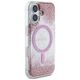 Etui Guess HC Resin Bottom Glitter do     iPhone 16 MagSafe różowy