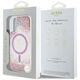 Etui Guess HC Resin Bottom Glitter do     iPhone 16 MagSafe różowy