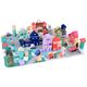 Pastelowy Zestaw Klocki drewniane Miasteczko + Mata puzzle 115 ele ZA5373