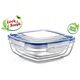 Kpl pojemników do żywności kwadrat 600,1025,1700 ml transparent