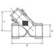 Ferro Filtr osadnikowy do gazu 6/4" F08
