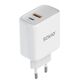 SAVIO LA-10 Ładowarka sieciowa 30W Quick Charge, Power Delivery 3.0, Biała + Kabel