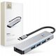 TECH-PROTECT HB01 HUB ADAPTER 5IN1 TYPE-C + USB3.0 + HDMI 4K 60HZ + PD100W SPACE GREY